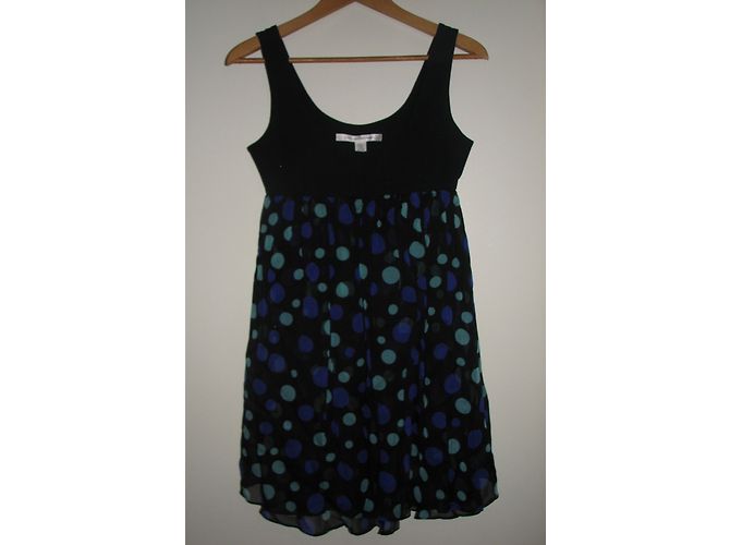 Abito in seta Diane Von Furstenberg Estrella nero multicolore - vista 4
