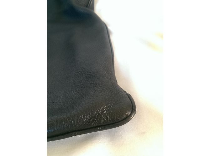 Sergio Rossi Ledertasche Navy Blau Marineblau - Ansicht 7