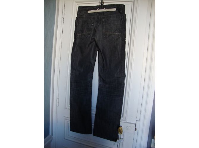 inconnue Jeans in Denim Nero a Gamba Dritta W36 L36 - vista 2