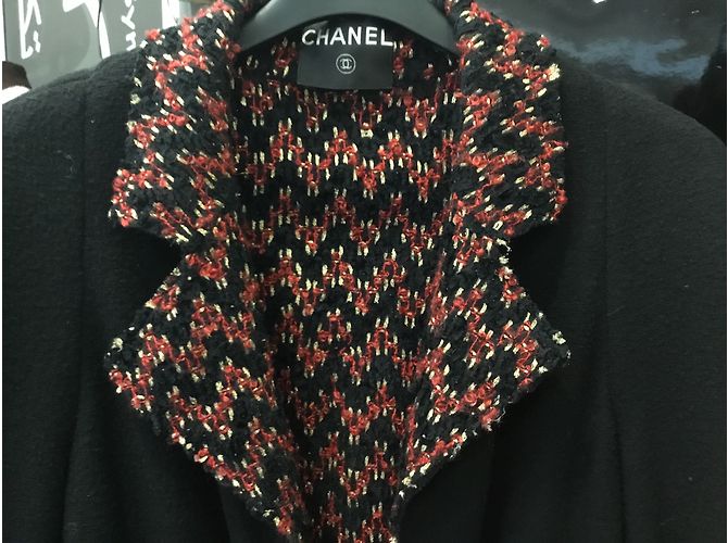 Chanel Giacca senza bottoni Nero - vista 4