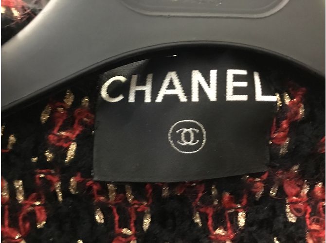 Chanel Giacca senza bottoni Nero - vista 7