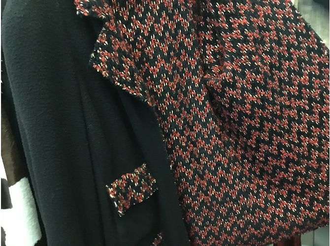 Chanel Giacca senza bottoni Nero - vista 8