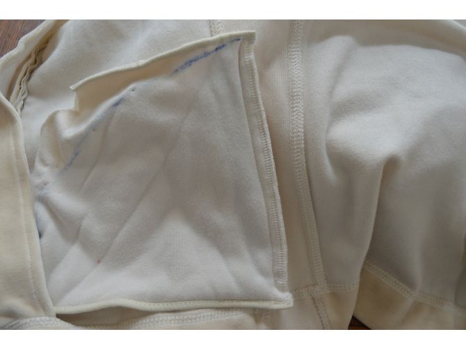 Céline Off-White Ivory Sudadera con capucha con capucha de terciopelo con cremallera Talla S SMALL Beige - vista 18