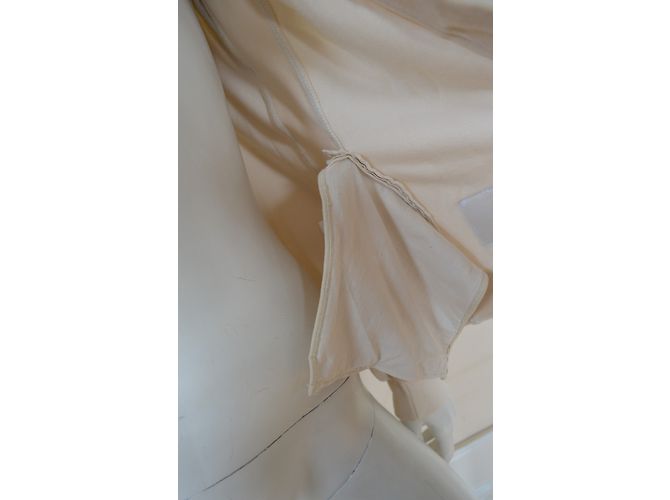 Céline Off-White Ivory Sudadera con capucha con capucha de terciopelo con cremallera Talla S SMALL Beige - vista 19