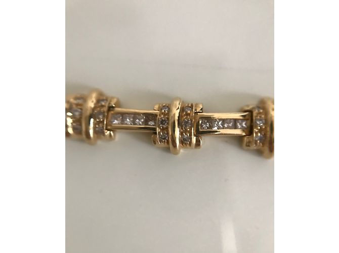 No Brand Bracciale in oro giallo e diamanti - vista 4