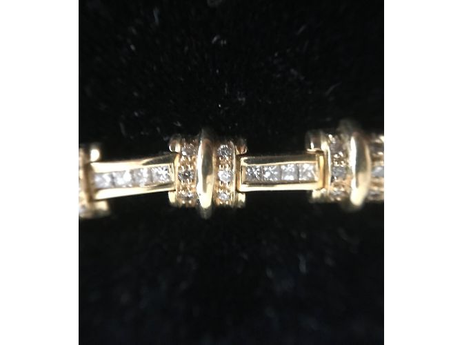 No Brand Bracciale in oro giallo e diamanti - vista 5