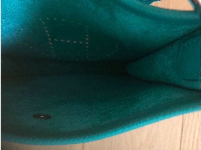 Hermès Evelyne TPM Blue Peacock Epsom - vista 4