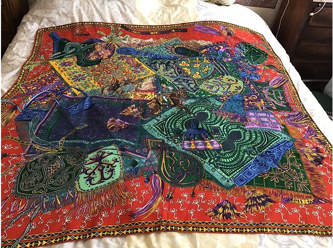 Hermès Lenços Multicor - vista 11