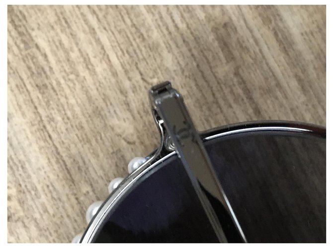 Chanel Occhiali da sole Nero Grigio - vista 6