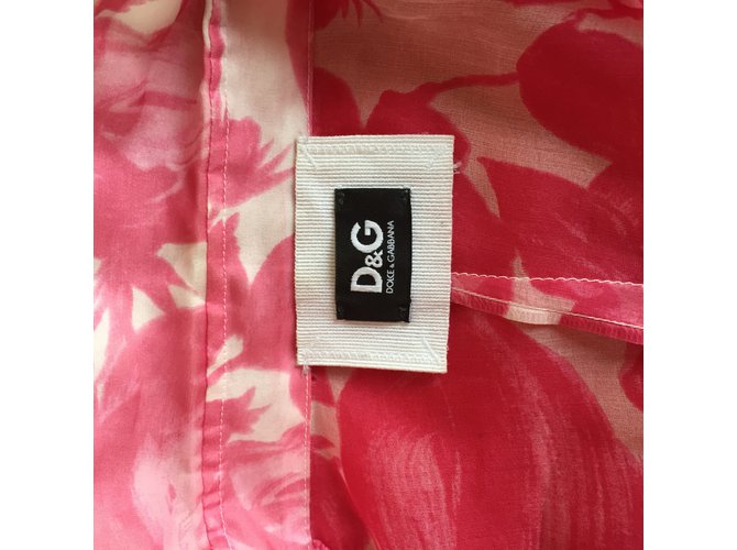 Camicetta D&G in seta rosa - vista 4