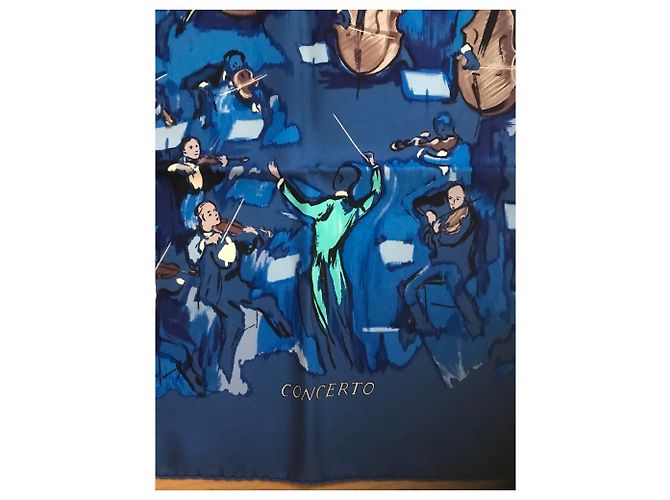 Hermès Platz Hermes Ccncerto 90 Blau - Ansicht 2