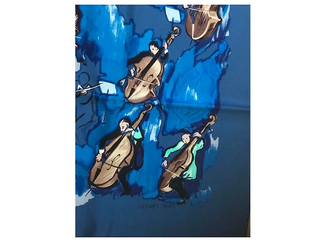 Hermès Platz Hermes Ccncerto 90 Blau - Ansicht 4