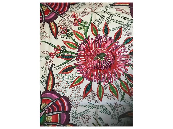 Hermès Hermes Square 90 Flor da áfrica do sul Multicor - vista 2
