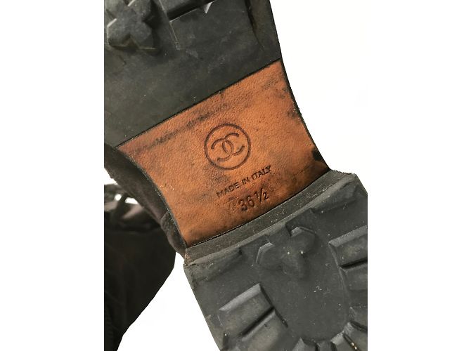 Chanel Schnürstiefel Grau - Ansicht 12