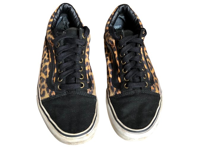 Vans Alte Schule Schwarz Leopardenprint - Ansicht 2