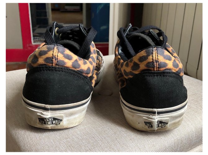 Vans Alte Schule Schwarz Leopardenprint - Ansicht 3