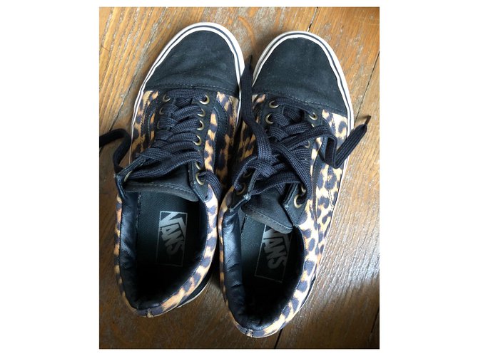 Vans Alte Schule Schwarz Leopardenprint - Ansicht 6