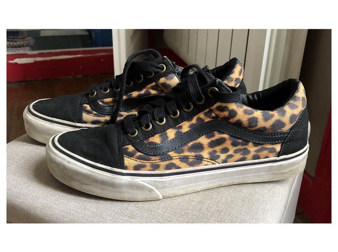 Vans Alte Schule Schwarz Leopardenprint - Ansicht 7