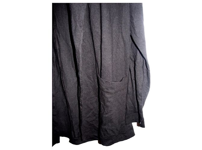 Autre Marque Giacca J Crew nera in misto cotone con collo a scialle Nero - vista 3