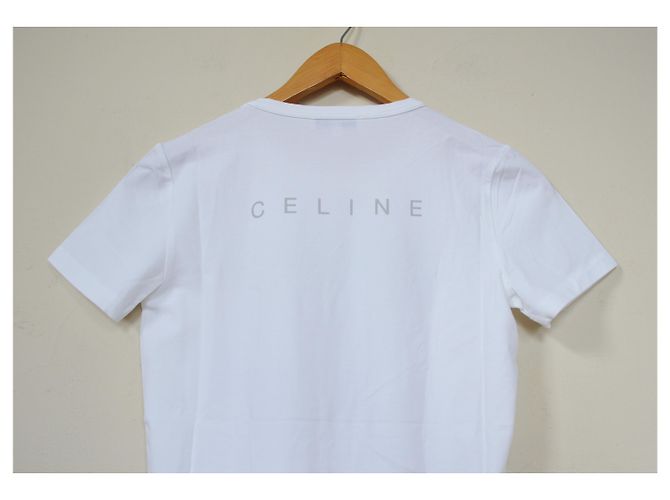Camiseta Céline camiseta blanca Talla S SMALL Blanco - vista 10