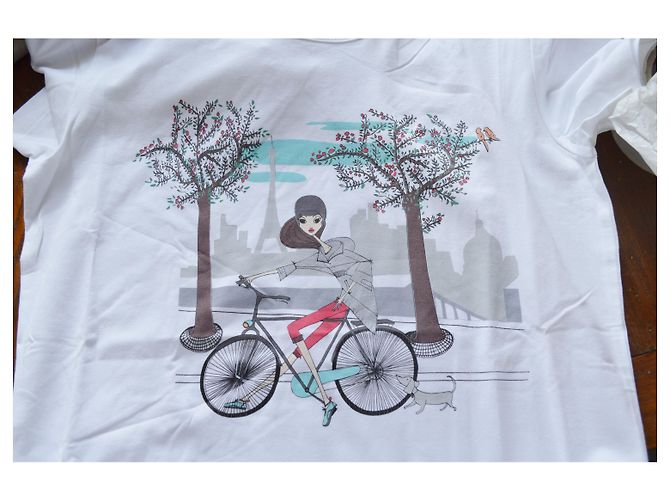Camiseta Céline camiseta blanca Talla S SMALL Blanco - vista 13