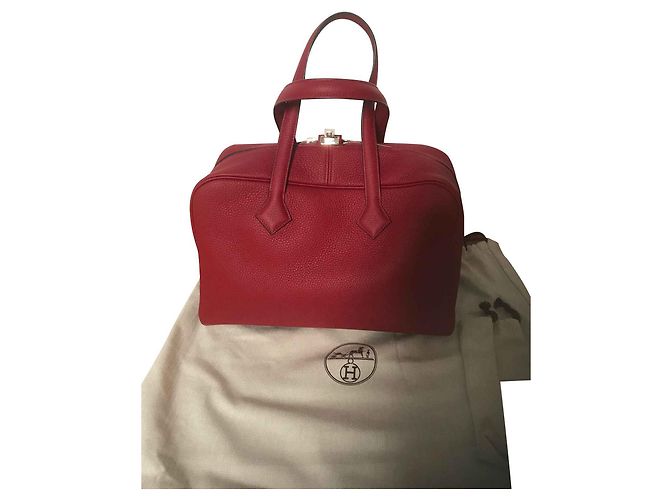 Hermès Hermes Bag Victoria Red New Garnet Rosso - vista 2