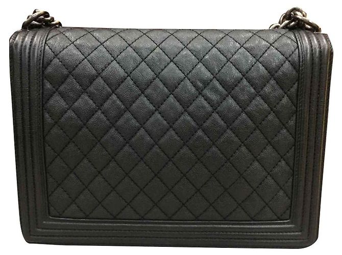 Borsa a mano Chanel Boy in agnello nero - vista 2