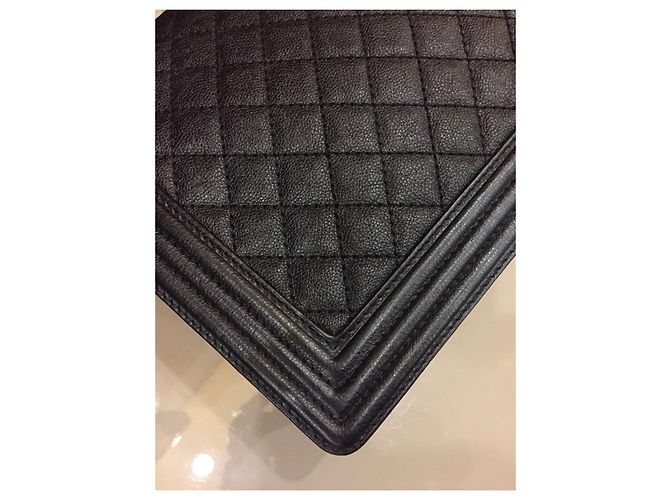 Borsa a mano Chanel Boy in agnello nero - vista 3