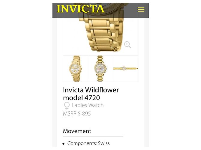 Autre Marque invicta.Mezclado.valor 600 EUR Dorado - vista 7