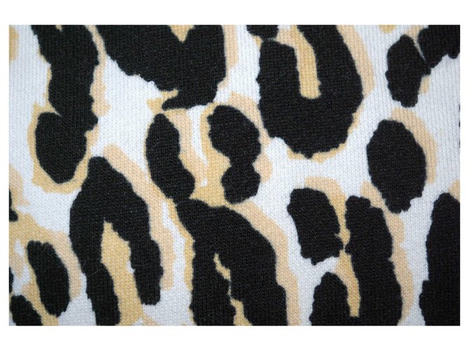 Sudadera Maje Leopard Top Negro Blanco Beige Algodón - vista 4