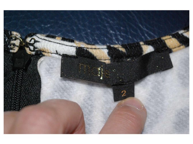 Sudadera Maje Leopard Top Negro Blanco Beige Algodón - vista 5