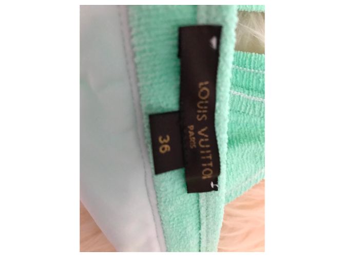 Louis Vuitton Badebekleidung Hellgrün Baumwolle Frottee - Ansicht 4