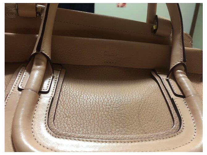 Chloé Handtasche aus Leder Beige - Ansicht 3