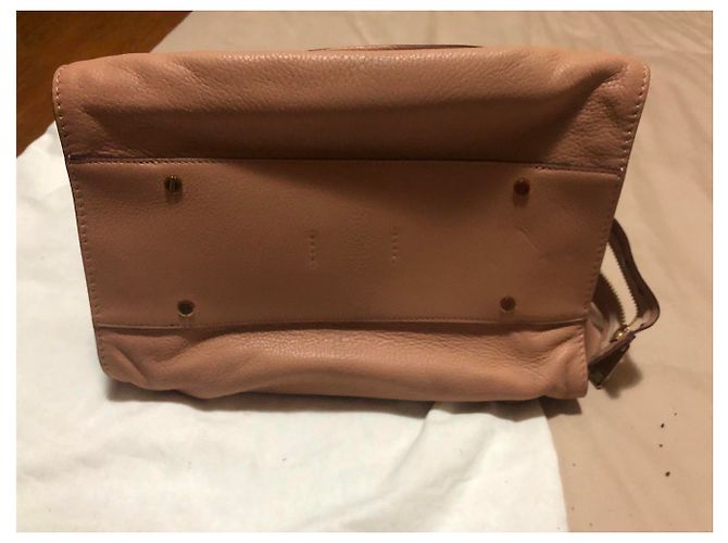Chloé Handtasche aus Leder Beige - Ansicht 4