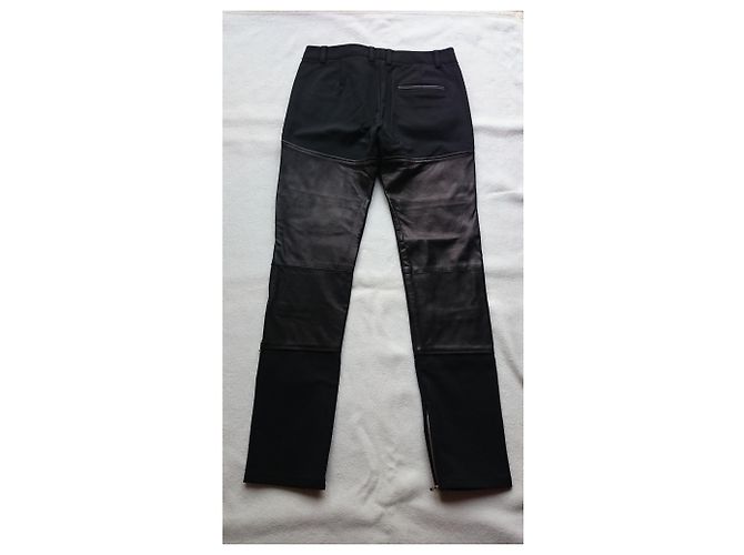 3.1 Phillip Lim Lederhose, Größe US 2 (XS) Schwarz - Ansicht 6