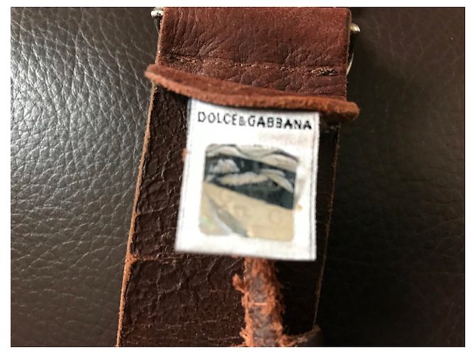 Dolce & Gabbana Ledergürtel geflochten braun - Ansicht 2