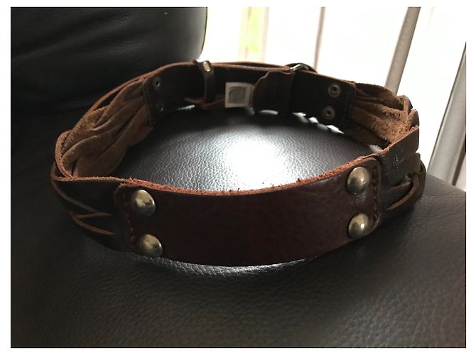 Dolce & Gabbana Ledergürtel geflochten braun - Ansicht 5