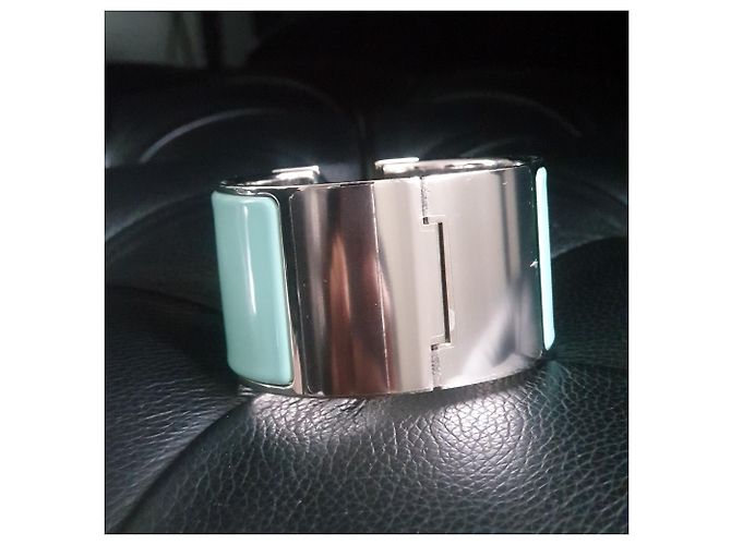 Hermès Braccialetto clic '' H '' XL Blu chiaro - vista 7