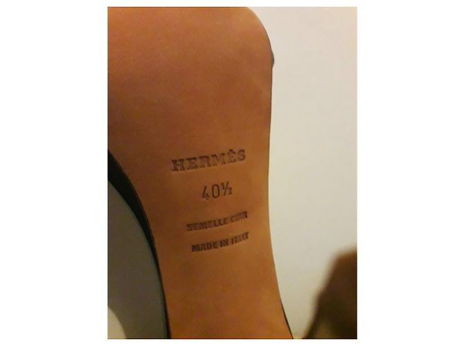 Hermès Sandalen Schwarz Beige - Ansicht 6