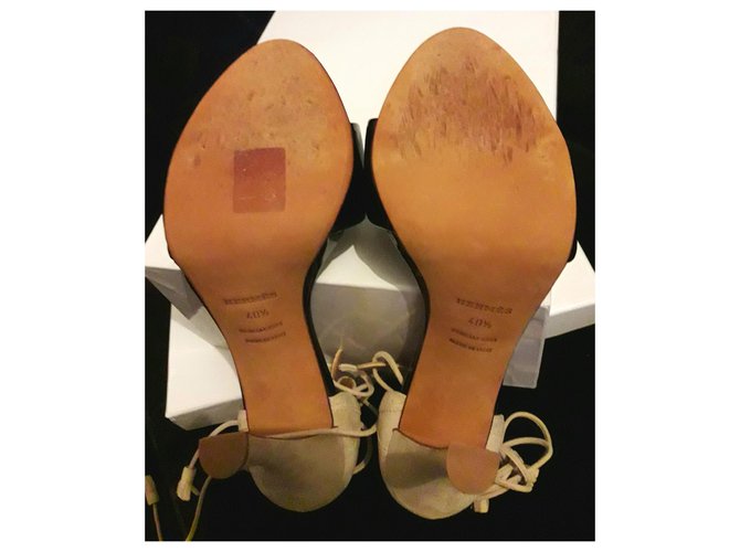 Hermès Sandalen Schwarz Beige - Ansicht 8