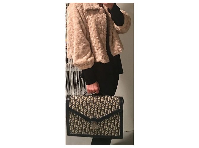 Satchel Dior Addict Monogramma blu - vista 4