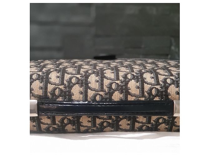 Satchel Dior Addict Monogramma blu - vista 5