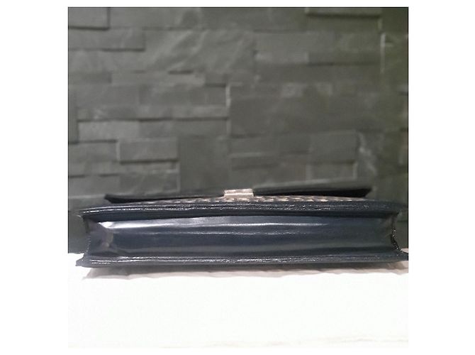 Satchel Dior Addict Monogramma blu - vista 6