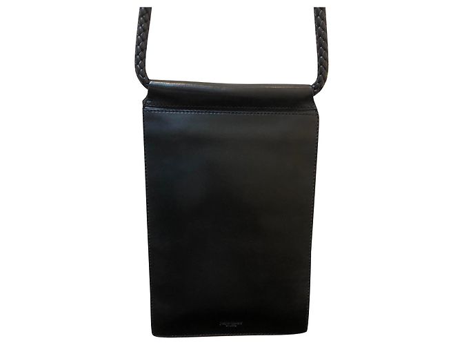 Borsa a tracolla Yves Saint Laurent Nice in pelle nera Nero - vista 2