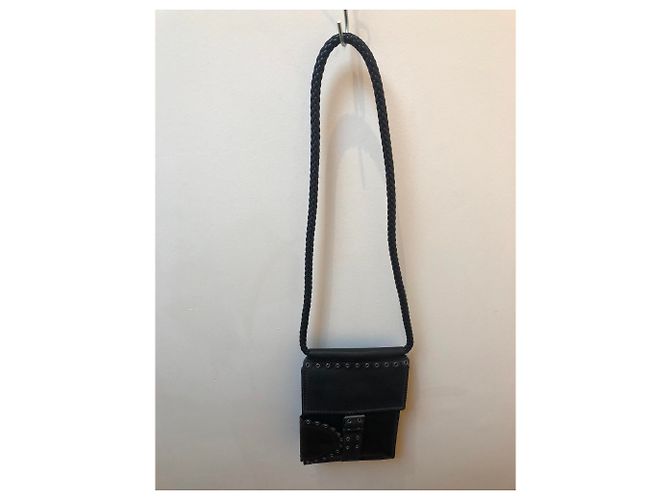 Borsa a tracolla Yves Saint Laurent Nice in pelle nera Nero - vista 6