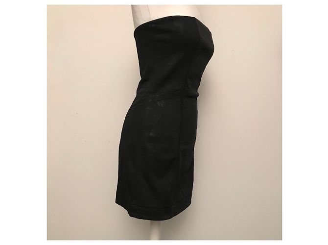 Vestido Bustier y Chaleco Pierre Balmain Negro Algodón - vista 4