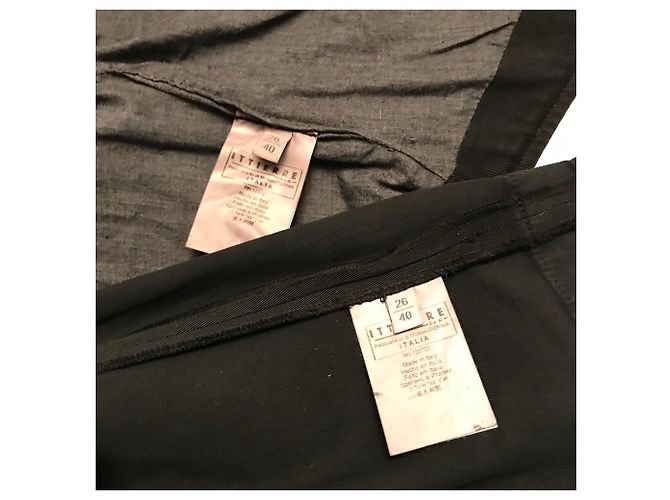 Vestido Bustier y Chaleco Pierre Balmain Negro Algodón - vista 8