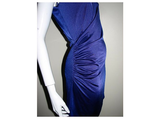 Halston Heritage Lila Kleid mit Rüschen - Ansicht 4