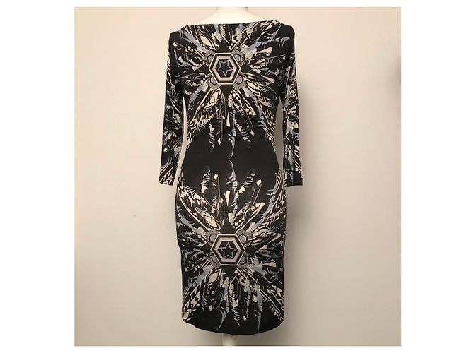 Philipp Plein Kleid Schwarz aus Viskose Mehrfarben - Ansicht 4