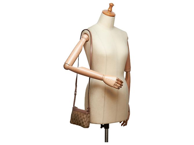 Gucci Borsa a tracolla Jacquard GG - vista 9